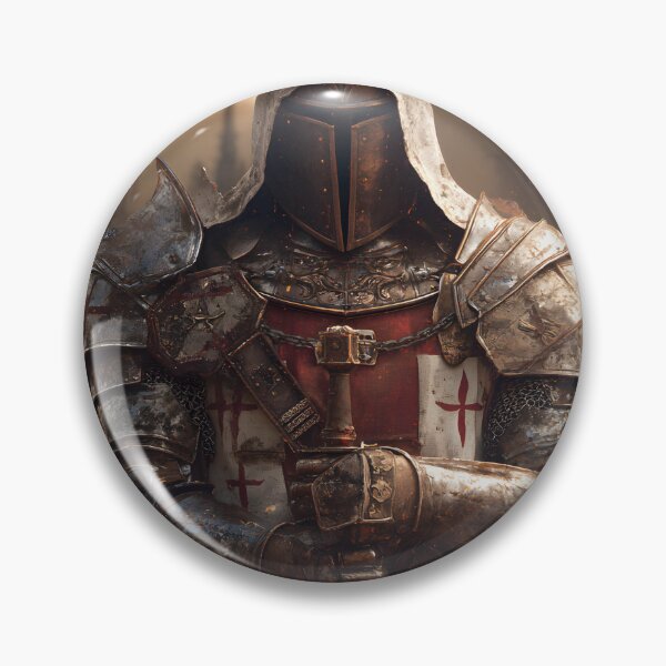 Item preview, Knight of God Templar Crusader Knight Medieval Warrior Glowing Sword Art designed and sold by GrinGalore.