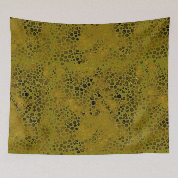 Item preview, Gold metallic texture and retro circles designed and sold by Pattique.