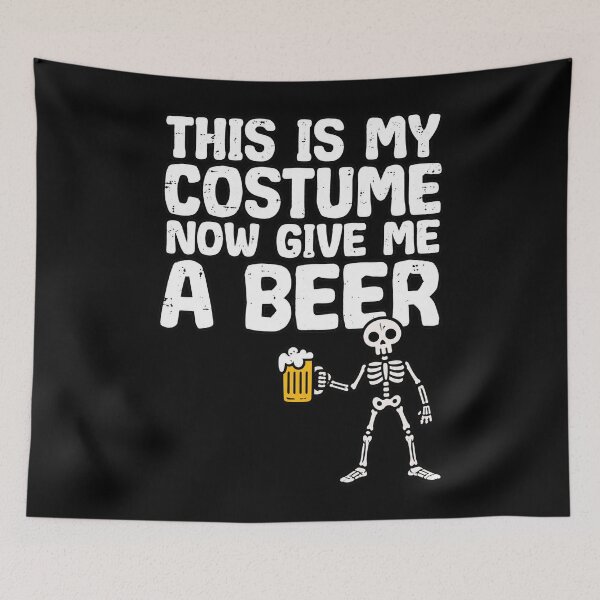 Item preview, Halloween This is My Costume Now Give Me A Beer Funny Skeleton Dad Men designed and sold by KristenSabol.