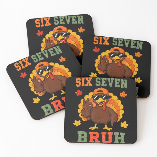 Item preview, Six Seven Bruh Funny Thanksgiving Turkey Meme Autumn Holiday designed and sold by BrockmeyeSB.