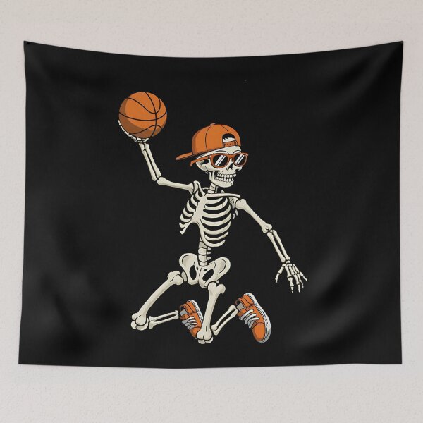 Item preview, Halloween Skeleton Funny Basketball for Teens Boys Men designed and sold by KristenSabol.