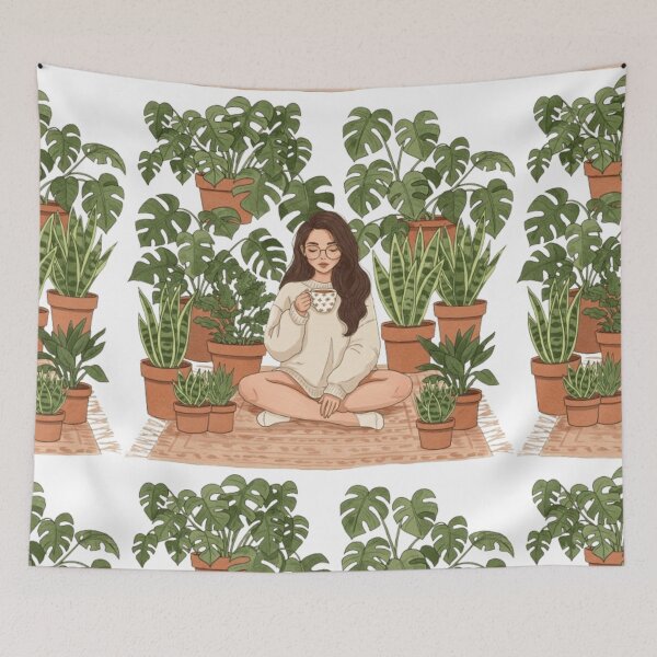 Item preview, Cozy Plant Girl designed and sold by Chiknook.