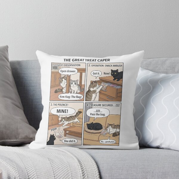 Item preview, The Great Treat Caper: Cat Snack Heist Comic designed and sold by PetalsPaws.