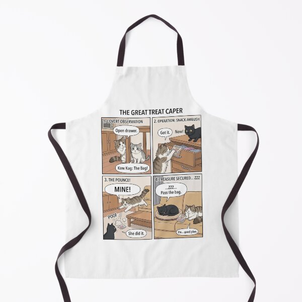Item preview, The Great Treat Caper: Cat Snack Heist Comic designed and sold by PetalsPaws.