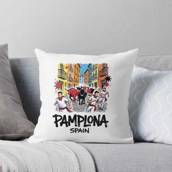 Item preview, Running of the Bulls Pamplona Spain Art designed and sold by Merch by Das Design Studio.