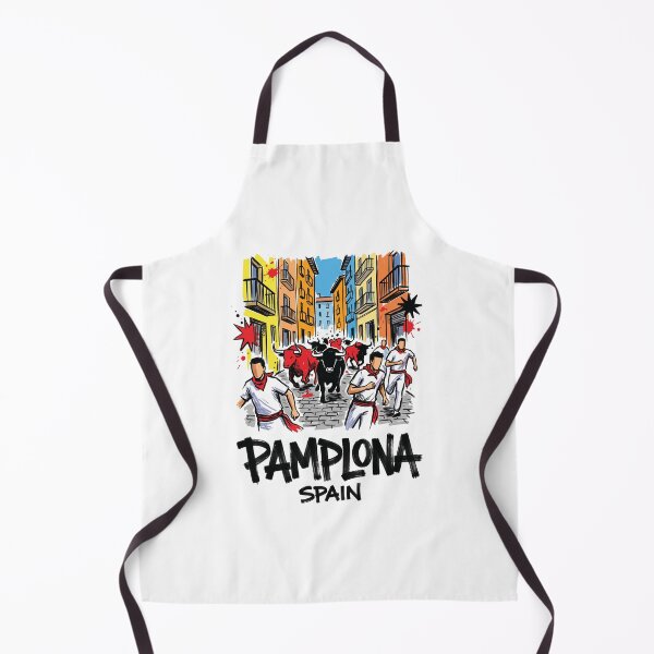 Item preview, Running of the Bulls Pamplona Spain Art designed and sold by Merch by Das Design Studio.