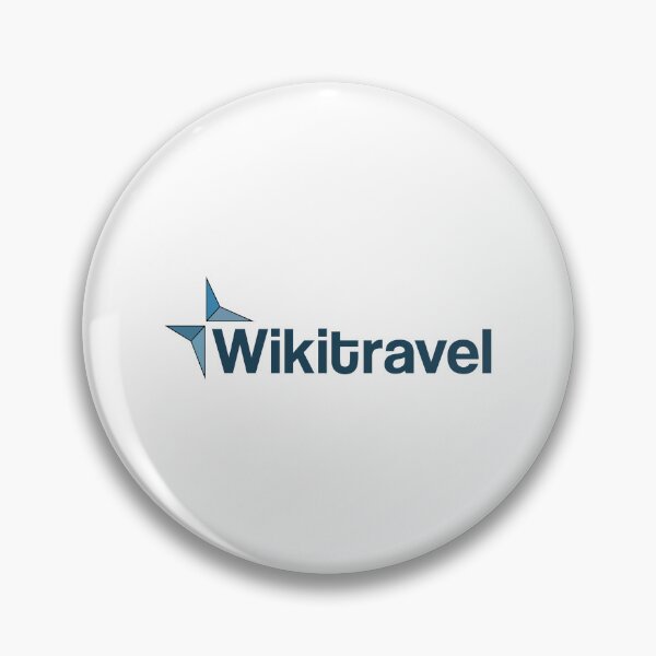 Item preview, Wikitravel Logo with Compass Icon on Black Background designed and sold by modghtr.