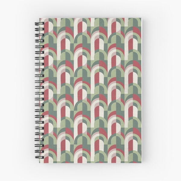 Item preview, Retro Geometry Green and Terracotta Arches designed and sold by Pattique.