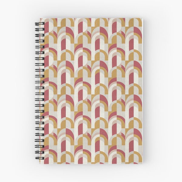 Item preview, Retro Geometry Cream and Ochre Arches designed and sold by Pattique.