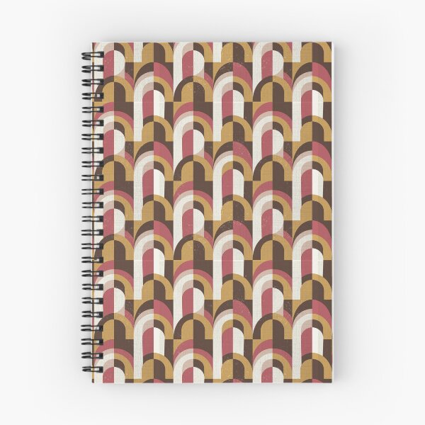 Item preview, Retro Geometry Brown and Terracotta Arches designed and sold by Pattique.