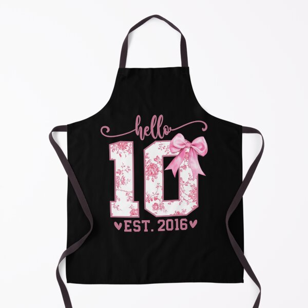 Artikelvorschau, Hello Ten EST 2016 10th Birthday Coquette Bow 10 Year Girl entworfen und verkauft von KristenSabol.