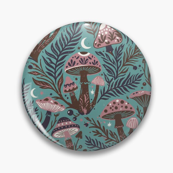 Item preview, Secrets of the Night Forest with Mushrooms and Mystic Ferns designed and sold by Pattique.