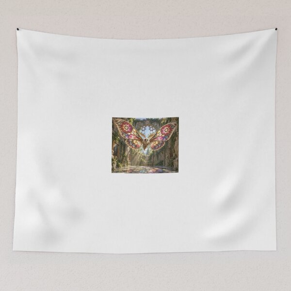 Item preview, Stained Glass Butterfly in Sunlit Ruins designed and sold by CathryneDelamort.