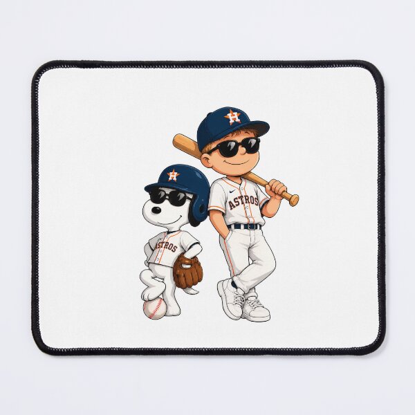 Item preview, Astros Baseball Cartoon Boy Dog Bat designed and sold by BloomNymph.