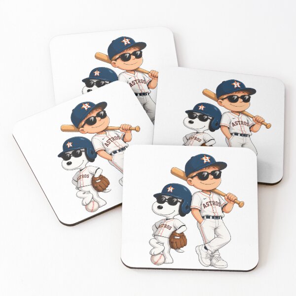 Item preview, Astros Baseball Cartoon Boy Dog Bat designed and sold by BloomNymph.