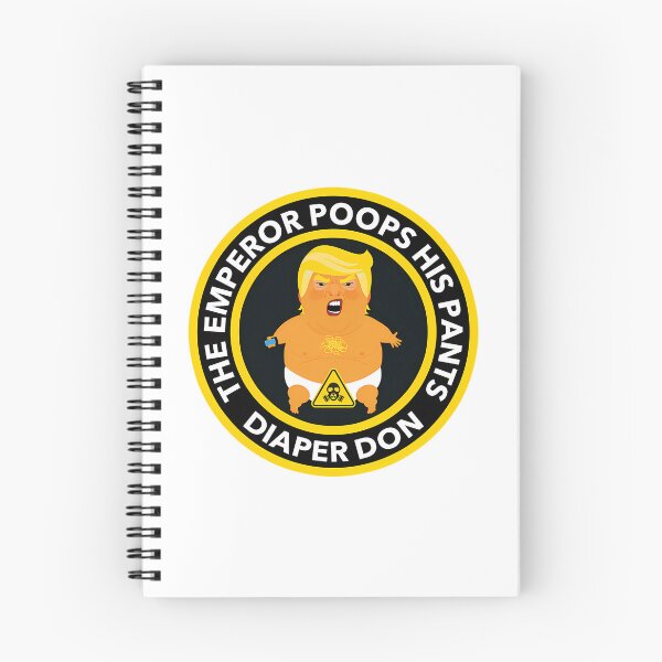 Item preview, Warning The Emperor Poops His Pants - Diaper Don - Anti Trump designed and sold by ZahiraFi-reston.