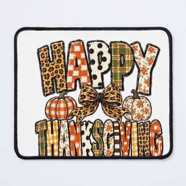 Item preview, Happy Thanksgiving Leopard Print Bow And Pumpkins Western Boho designed and sold by DYALEEZ-XCR.