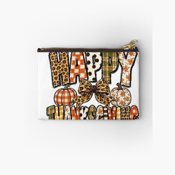 Item preview, Happy Thanksgiving Leopard Print Bow And Pumpkins Western Boho designed and sold by DYALEEZ-XCR.