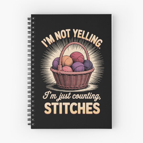 Item preview, I'm not yelling I'm just counting stitches designed and sold by jkrphoto.