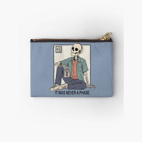 Item preview, Relaxed Skeleton Listening to Vintage Cassette Player designed and sold by SakuraHaven.