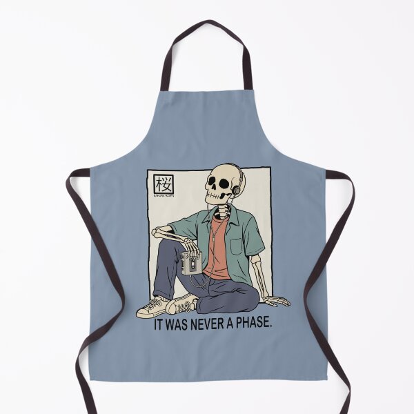 Item preview, Relaxed Skeleton Listening to Vintage Cassette Player designed and sold by SakuraHaven.