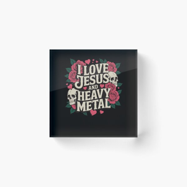 Item preview, I Love Jesus and Heavy Metal designed and sold by KristenSabol.