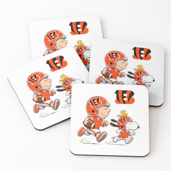 Item preview, Bengals Charlie Brown Snoopy Football  designed and sold by BloomNymph.