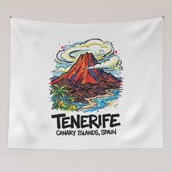 Item preview, Tenerife Mount Teide Canary Islands Art designed and sold by Merch by Das Design Studio.