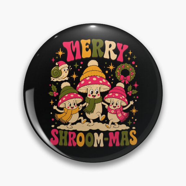 Item preview, Alternative Title: Retro Cottagecore Mushroom Christmas Merry Shroommas designed and sold by Design Vibras.
