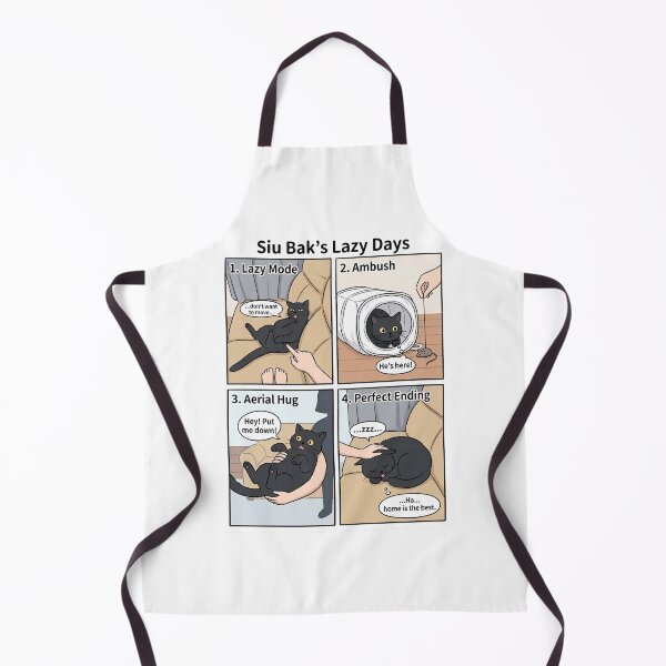 Item preview, Siu Bak's Lazy Days Black Cat Funny Comic Strip designed and sold by PetalsPaws.
