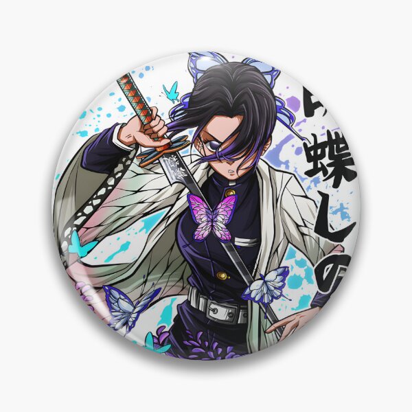 Item preview, Shinobu Kocho Inspired Anime Character Art with Butterfly Motif designed and sold by mcmoofly.