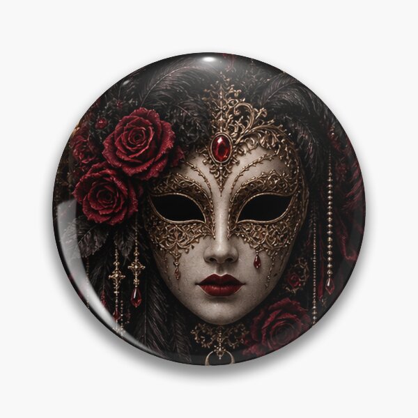 Item preview, Midnight Masquerade Gothic Venetian Mask Dark Romance Art designed and sold by d69designs.