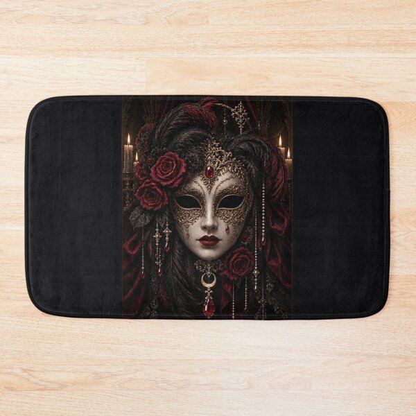 Item preview, Midnight Masquerade Gothic Venetian Mask Dark Romance Art designed and sold by d69designs.