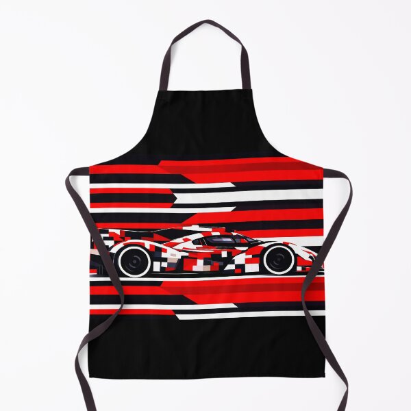 Item preview, Red and White Camouflage Hypercar designed and sold by PitWallArt.