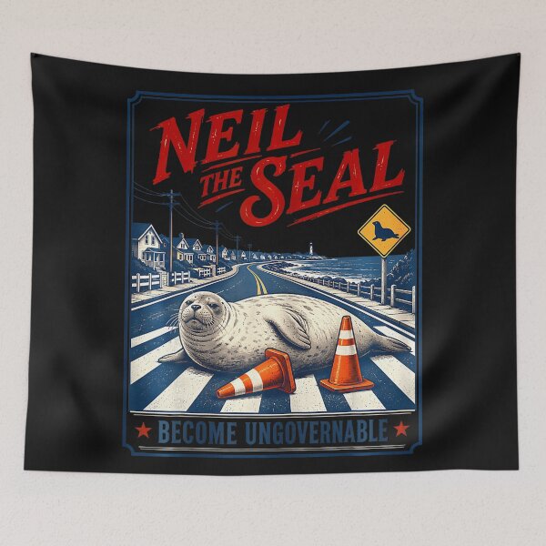 Item preview, Neil The Seal Become Ungovernable Marine Animal Lover designed and sold by BrockmeyeSB.
