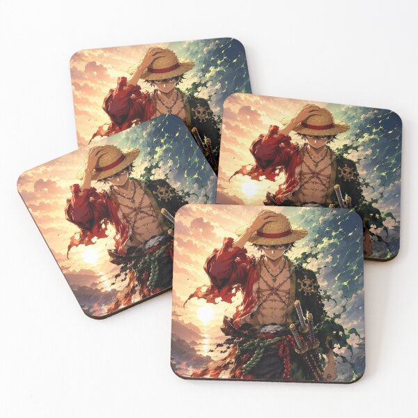 Item preview, Original Straw Hat Pirate Warrior Ocean Sunset Anime Art designed and sold by Dyan4.