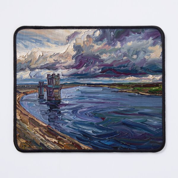 Item preview, Warland Reservoir Impasto Landscape designed and sold by ArtworkNorth.