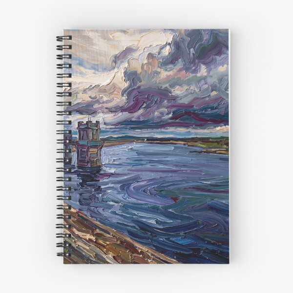 Item preview, Warland Reservoir Impasto Landscape designed and sold by ArtworkNorth.