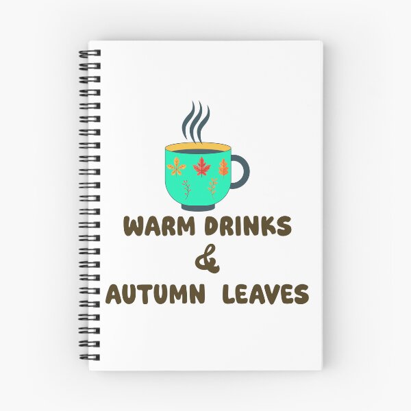 Item preview, Warm Drinks and Autumn Leaves Fall Cozy Season designed and sold by NAMASTHE WORLD.