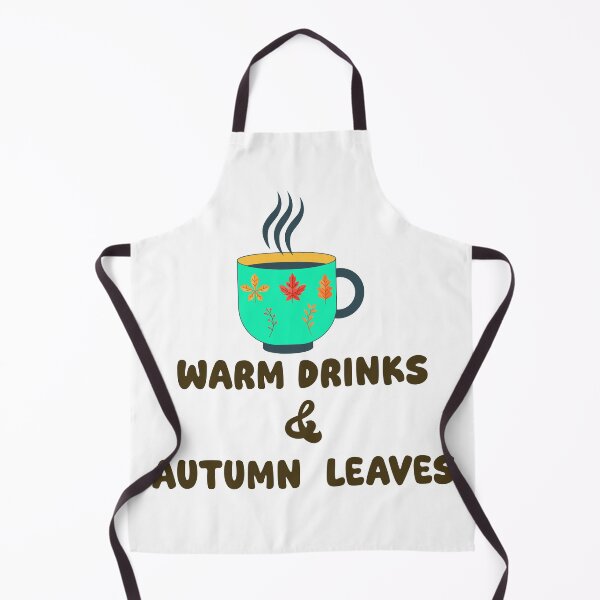 Item preview, Warm Drinks and Autumn Leaves Fall Cozy Season designed and sold by NAMASTHE WORLD.