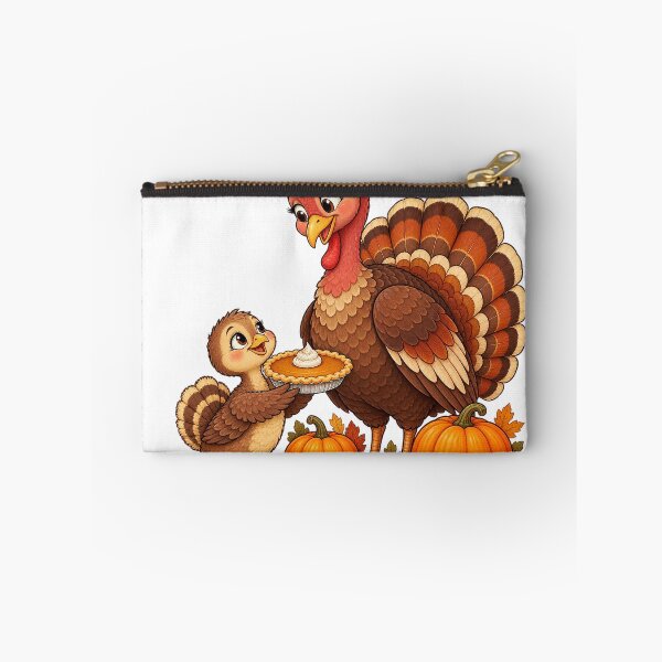 Item preview, Cute Baby Turkey Giving Mom Pumpkin Pie Thanksgiving designed and sold by DYALEEZ-XCR.