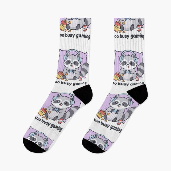 Item preview, Too Busy Gaming Kawaii Gamer Raccoon Funny Video Game Video Gamer Quote designed and sold by raedattia.