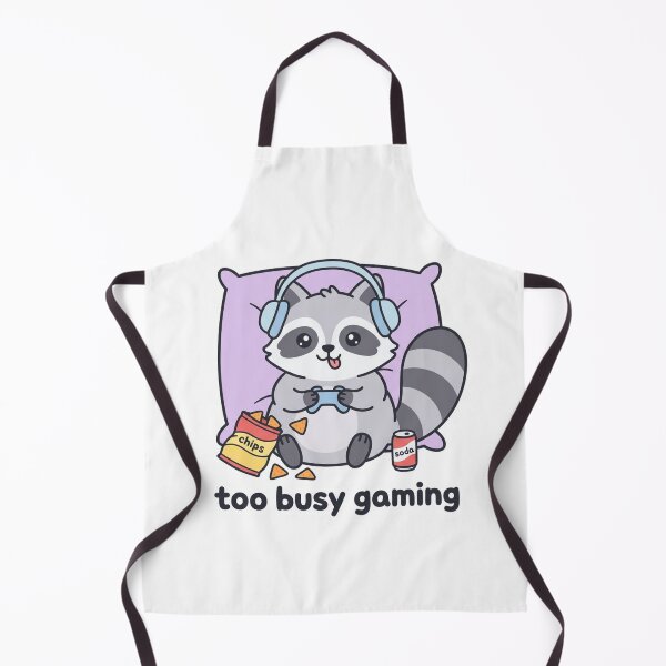 Item preview, Too Busy Gaming Kawaii Gamer Raccoon Funny Video Game Video Gamer Quote designed and sold by raedattia.