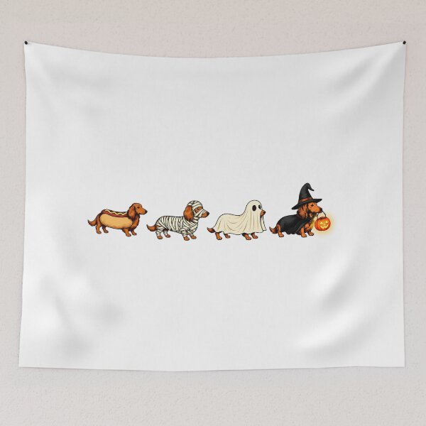 Item preview, Dachshund In Halloween Costumes designed and sold by TorpStore.