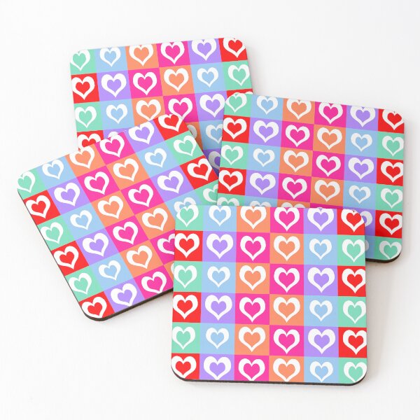 Item preview, Colorful Heart Pattern designed and sold by ArtbyDebbieC.