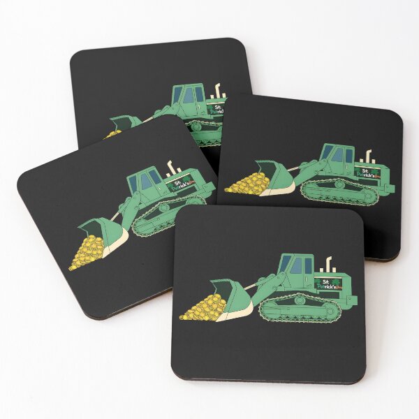 Item preview, St Patrick’s Day Bulldozer Construction designed and sold by SkymarArt.