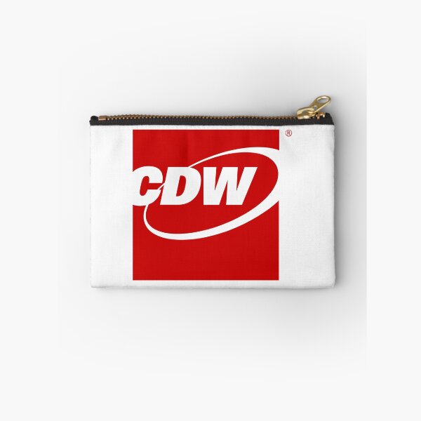 Item preview, CDW Red Square Corporate Logo on Black Background designed and sold by modghtr.