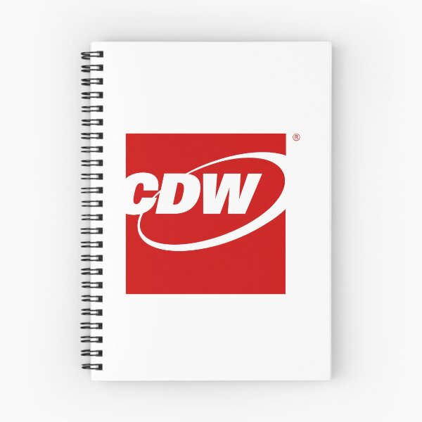 Item preview, CDW Red Square Corporate Logo on Black Background designed and sold by modghtr.