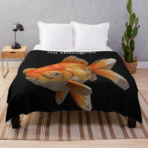 Item preview, No Thoughts Goldfish Meme Animal Lover designed and sold by BrockmeyeSB.