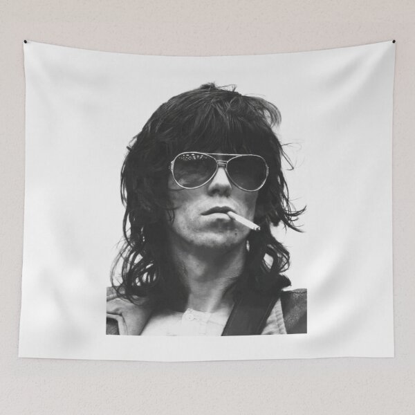 Item preview, keith richards classic sunglasses cigarette portrait designed and sold by EricJohnSlaney.